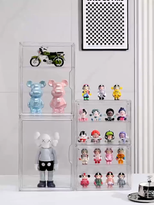 Wall Popmart Display Box Acrylic Display Case Nendoroid Figurine Storage Box Cosmetics Organiser