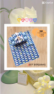 Matras Perlak Set Bayi 3in1 & Set Bantal Bayi Karakter Murah