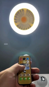 Lampu Kipas Angin Remote 3in1 36W E27 Plafon Fan Ceiling