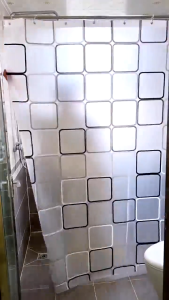 ม่านห้องน้ำ แถมห่วง12อัน กว้าง180 ยาว180 พลาสติก กันน้ำ ตกแต่งห้อนนอน หน้าประตู ห้องน้ำ หลังบ้าน Shower Curtains