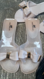 Sandal Jelly Wanita Terbaru/ Sendal Selop Pita Karet Cewek Kekinian/ New Barlun 2010-3 Jelly Import