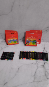 Beauty Faber Castell Crayon 12 / Crayon 24 Warna Wax Crayon Krayon Faber Castell Alat Mewarnai Crayon Wax FaberCastell Crayon Faber Castell Pensil Warna 12/24 Color Pencils Pinsil Pencil Peralatan Menggambar Mainan Anak Edukasi