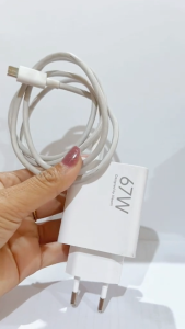 Charger Xiaomi Turbo Charge 67W MDY-12-EH Warna Putih dengan Kabel Type C & Micro USB