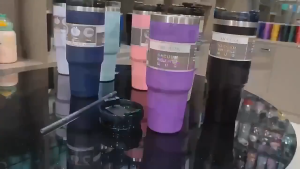 แก้วเก็บความเย็น กระบอกน้ำเก็บความเย็น ถ้วยเก็บความร้อนพร้อมฟาง ความจุ 890ml และ 600ml สแตนเลส 316