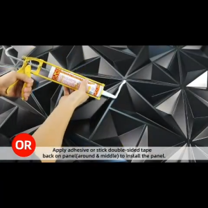 3D Wall Design Wall Sticker Home Decor Wall Decor PVC Panel Diamond Design Living Room Bedroom TV Background Wallpaper