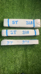 สายพานยกของ 2/3/5ตัน (ยาว3-6เมตร) มีห่วงหัว-ท้าย สายยกของ สลิงแบนโพลีเอสเตอร์ สลิงผ้าใบ ยกของ