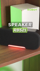 ROBOT Bluetooth Speaker RB521 Black Speaker Komputer RGB Dua Speaker 10W Bluetooth 5.3 - Garansi 1 Tahun