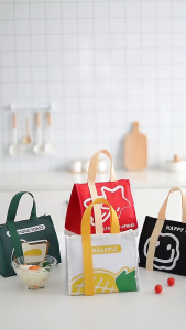 [SG Seller] Insulated Bag | Lunch Box Cooler Box | Kids Cute Thermal Bag | Food Delivery Bag | Frozen Food Cooler bag Lunch Bag For Children School goodie gift
