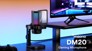 Maono DGM20S ไมโครโฟน คุณภาพเสียงดี Gamerwave Condenser USB Gaming RGB Microphone