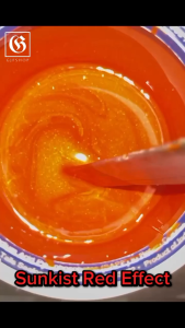 Cat PU Polyurethane City Paint Super High Quality Sunskist Red Effect 1L