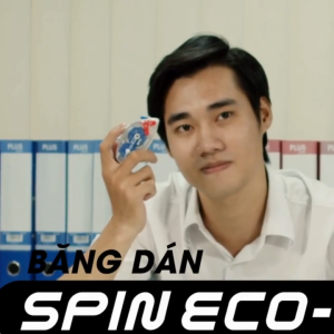 Băng keo dán 2 mặt Spin Eco PLUS 120-V009 - độ dính cao dán phong bì bìa giấy ...
