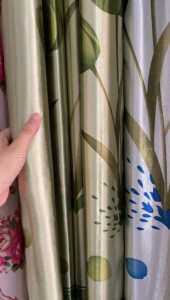 Gorden Jendela / Gorden Pintu Blackout Motif Bunga Tulip Tinggi 230