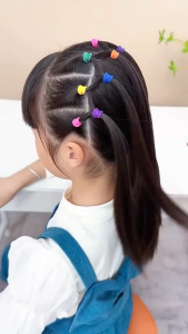 Ikat Rambut Donat Chibi Warna Warni /Aksesoris Rambut Wanita Anak/ Karet Donat Single