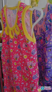 3 Pairs Terno Colored Sando Pajama Set For Baby & Kids Girls Sleepwear Pure Cotton Non Faded Prints 0 to 4 Years Old