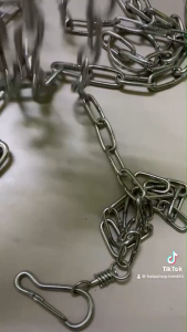 xích chó hàn inox sợi 200cm xích chó to nhỏ chắc chắn có móc chống xoắn