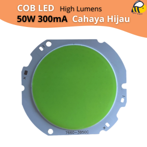 Mata Lampu LED 7660 50 Watt 300mA Cahaya Hijau - 50W Hijau