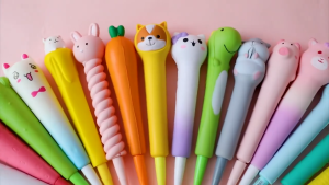 Set Pena Bolpoin Squishy Karakter Lucu | Stationery Imut untuk Anak Perempuan MK629