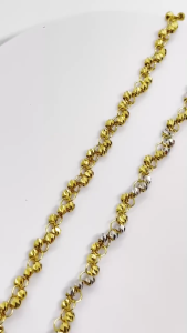 MJ Jewellery 375/9K Gold Beaded Bracelet T103