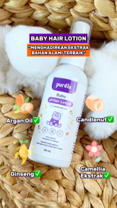 PURELA Hair Lotion 60 ml - Lotion Rambut Bayi & Anak dengan Bahan Alami By dr Shindy