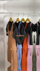 Rawaaisha One Set Overall Anak Perempuan Usia 3-12 Tahun