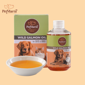 PetMarra Wild Salmon Oil for Cats Dogs Omega Fatty Acid Rich Supplement 200ml Cat Dog Puppy Kitten all breeds