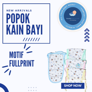 Popok Bayi Katun Motif Fullprint Isi 3 pcs dan 6 pcs
