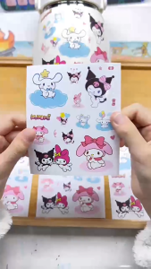 สติกเกอร์เด็กสติกเกอร์การ์ตูนสติ๊กเกอร์น่ารักเจ้าหญิงตกแต่งความคิดสร้างสรรค์วอร์ด Lommy Sanrio สติกเกอร์