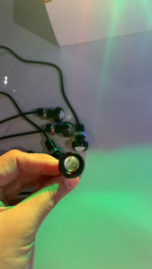 (ราคาต่อ 2 ชิ้น) ไฟตาแมว LED ไฟติดรถยนต์ ขนาด 18mm มีระบบไฟ 12v และ 24v