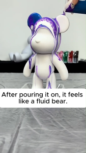 Radius K Custom Logo Fluid Paint 1000ml Kids DIY Creative Painting Fluid Bear Liquid Paint 45 Colors Flowing Acrylic Paint Art Supplies