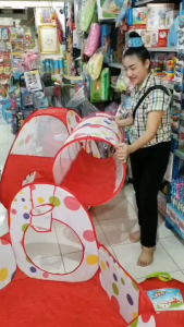 เต็นท์อุโมงค์เด็ก พร้อมบ่อบอล เต็นท์ของเล่นเด็ก No.J1049-5