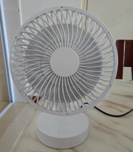 USB Desk Fan 6-Inch USB-Powered for Home Office or Travel Lightweight Adjustable Angle Quiet Operation for Desktop Laptop or Nightstand Personal Cooling