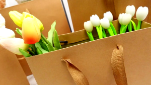 5pcs | BROWN - PAPER BAG Gift Bag with Handles Craft Package Paper Gift Box Jewelry Birthday Packing Bags