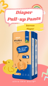 HaNa Baby Diaper Korean Diaper 2pack (100pcs) with Freebies Pull-up Pants Size S-3XL