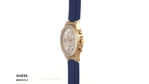 [Promo] Jam Tangan Wanita Guess GW0257L3 Rose Gold Tone Case Blue Silicone Original Garansi 2 Tahun [✔COD][100% Authentic]