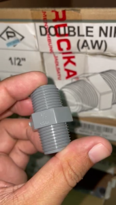 Double Nipple PVC 1/2" Rucika