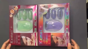 Kemei KM-6037 Women’s Epilator 4 in 1 Face Body Hair Removal Rechargeable Electric Ladies Bikini Trimmer Shaving Machine