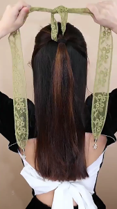 SL 150cm Lace Ribbon Hairband Headdress Waist Belt Wristband Head Scarf Handbag Handle Ribbon Neckerchief Scarf