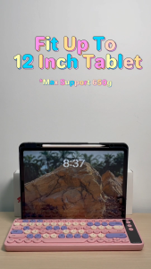 Alcatroz JellyBean AirDock 2 Bluetooth Wireless Rechargeable Keyboard with 12" Tablet Stand