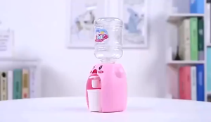 Kids Mini Water Dispenser Chilren Playhouse Pretend Play Toy Rabbit Drinking Fountain Boys Girls Birthday Gift