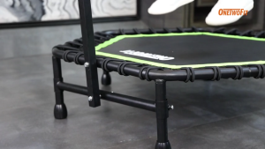 OneTwoFit Trampoline Tấm bạt lò xo Nhiều phong cách với Tay cầm có thể điều chỉnh sàn nhún