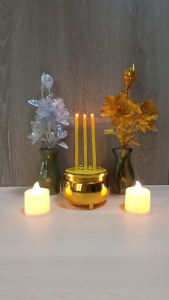 ธูปเทียนLed  แจกัน ธูปเทียนไฟฟ้า พร้อมวางบูชาพระพุทธรูป หิ้งพระ