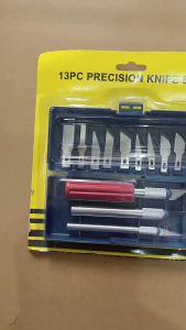 Set Pisau Ukir Seni 13 in 1 Crafting Art Knife with 3 Handle