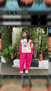 SETELAN ANAK BAJU DAN CELANA CARGO GAMBAR BOBA BUILD UP TERBARU