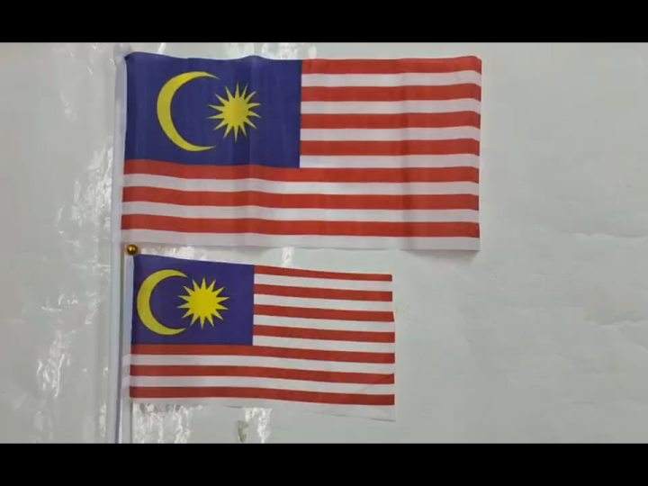 Malaysia Hand Flag Malaysia Welcome Flag Jalur Gemilang Bendera Malaysia Bendera Tangan