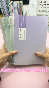 4Pcs A5/B5 Spiral Notebook 60/80Sheets Loose Leaf Line Notepad Coil Notebook Student Office School Supplies