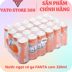 Nước ngọt có ga FANTA CAM lon 320ml