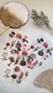 Stiker Bloomingyourdays: Stiker Bunga Tanaman Scrapbooking & Aesthetic Sticker Stationary Art Supplies