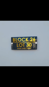 Personalized Metallic Gold House Address House Number Home Decor 5.0mm Thick Acrylic House Address Plate
