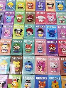 Mini Building Block Assembled Small Particles Toys For Kid Birthday Gift Cute Cartoon Blocks