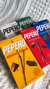 LOTTE Pepero Chocolate Stick - Almond / White Cookie / Original / Choco Filled / Choco Cookie